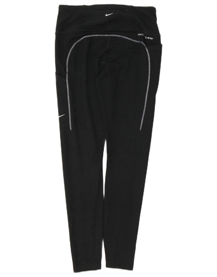 Damskie legginsy Nike Dri Fit UK 14, średni czarny poliester