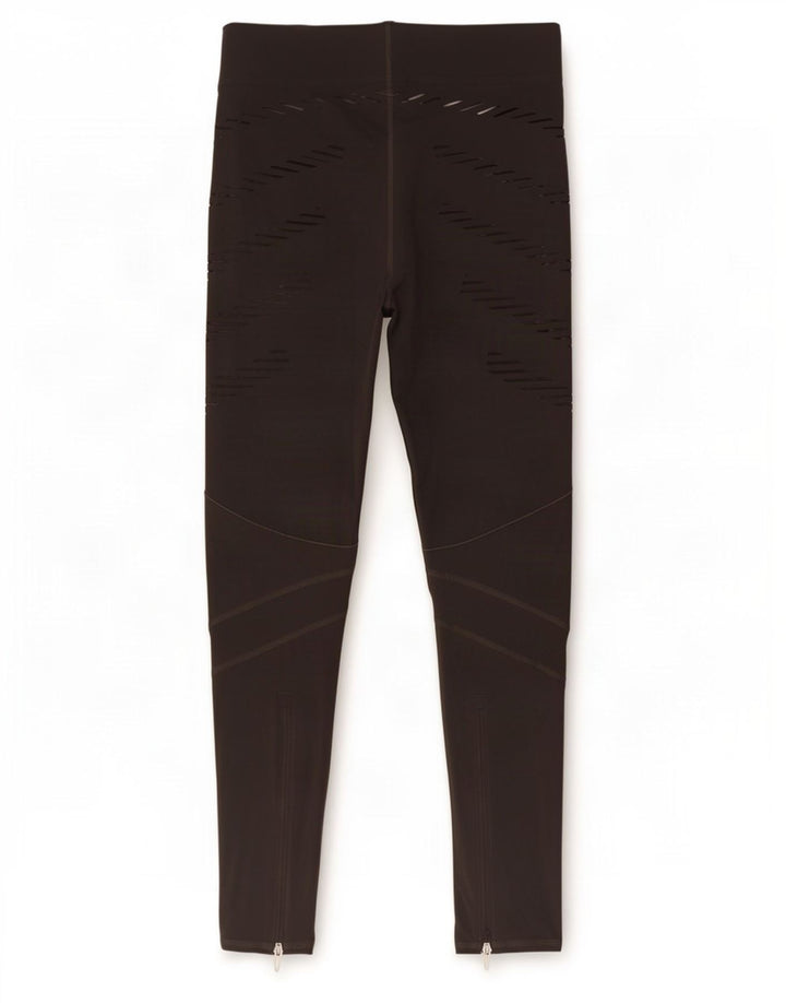 Damskie legginsy Adidas Climalite UK 8/10 w małe szare paski z poliamidu