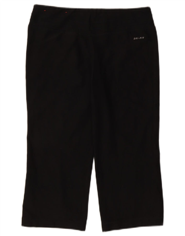 Damskie legginsy Nike Dri Fit Capri UK 8/10, małe, czarne, poliestrowe
