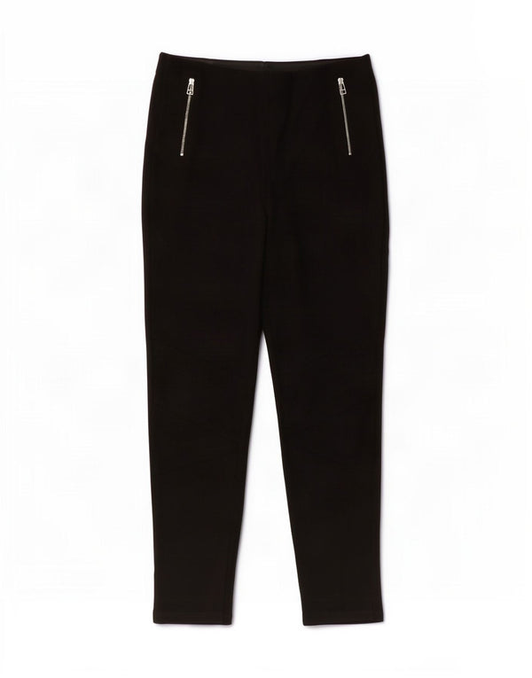 Zara Womens Skinny Cropped Trousers XL W28 L24 Black