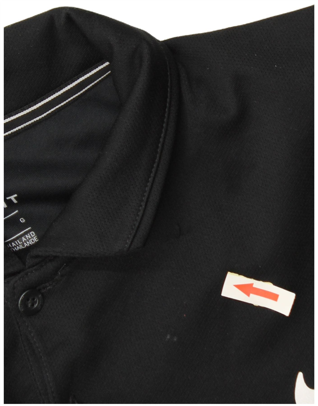 Męska koszulka polo Nike Dri Fit, duża, czarna, poliestrowa