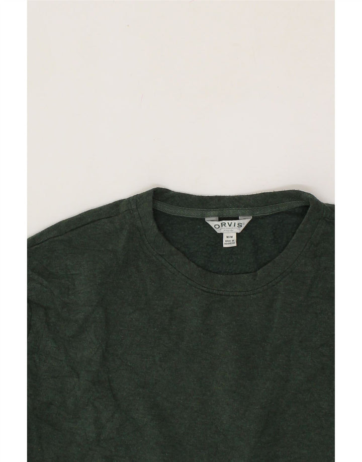 ORVIS Womens Sweatshirt Jumper UK 14 Medium Green Modal Vintage Orvis and Second-Hand Orvis from Messina Hembry 