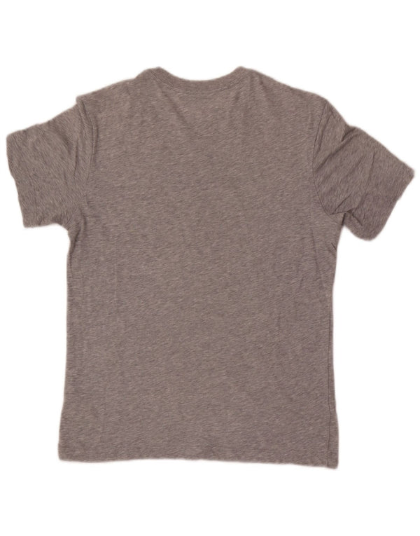 Damska koszulka z grafiką Nike Dri Fit Top UK 10, mała, szara, nakrapiana bawełna