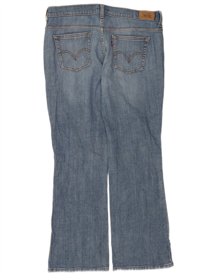 Damskie dżinsy Levi's 515 Bootcut US 12, duże, W32 L30, niebieska bawełna