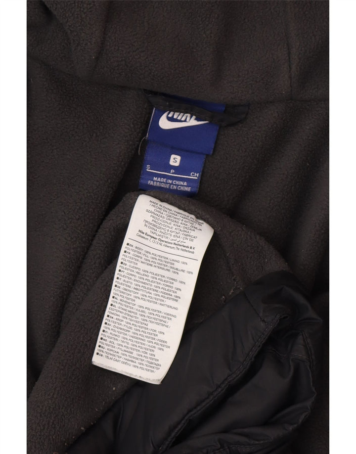 Męska kurtka wiatrówka z kapturem Nike UK 36, mała czarna, poliester