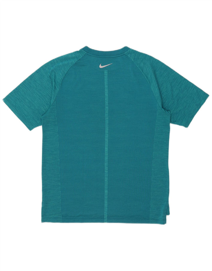 Męski T-shirt Nike Dri Fit, średni niebieski nakrapiany