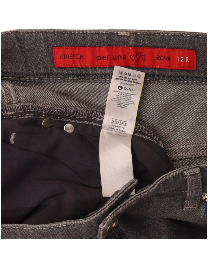 Damskie jeansy PER UNA Roma Bootcut UK 12 Medium W30 L28 Szara bawełna