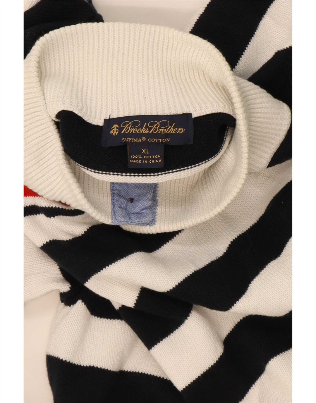 Męski sweter zapinany na guziki Brooks Brothers XL w granatowe paski