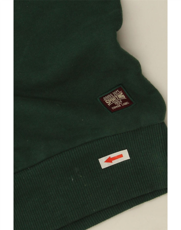 Męski sweter z grafiką Superdry, duży, zielony, bawełniany