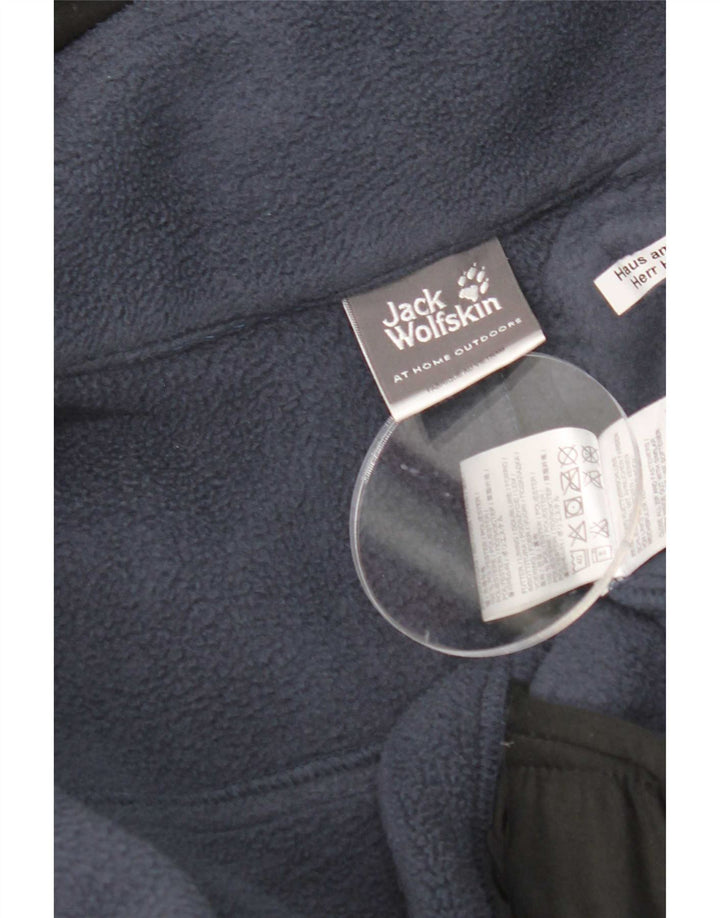 Męska kurtka wiatrówka z kapturem Jack Wolfskin UK 48 2XL Granatowy poliester