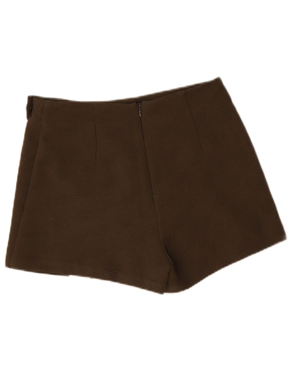 Topshop Damskie spodnie z wysokim stanem UK 10 Small W30 Khaki Geometric