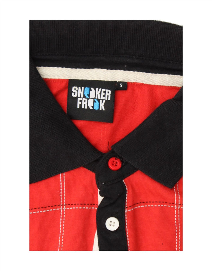 SNEAKER FREAK  Mens Polo Shirt Small Red Check Cotton Vintage Sneaker Freak and Second-Hand Sneaker Freak from Messina Hembry 