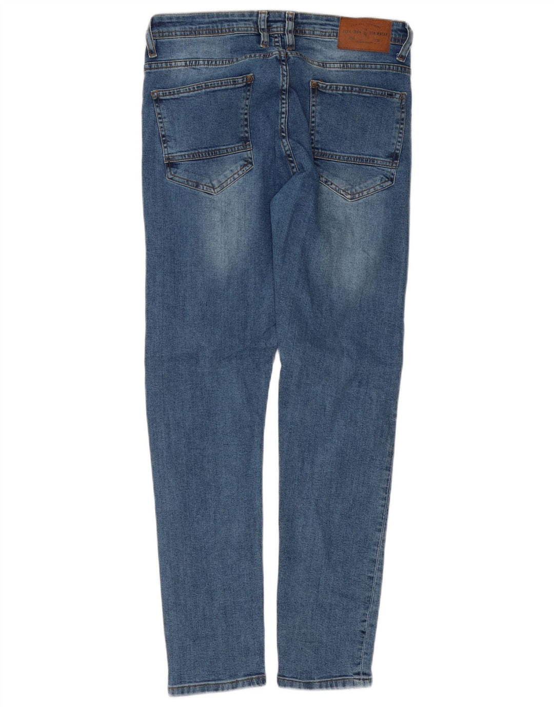 Męskie jeansy slim fit Zara EU 42 Large W32 L29 Niebieskie bawełniane