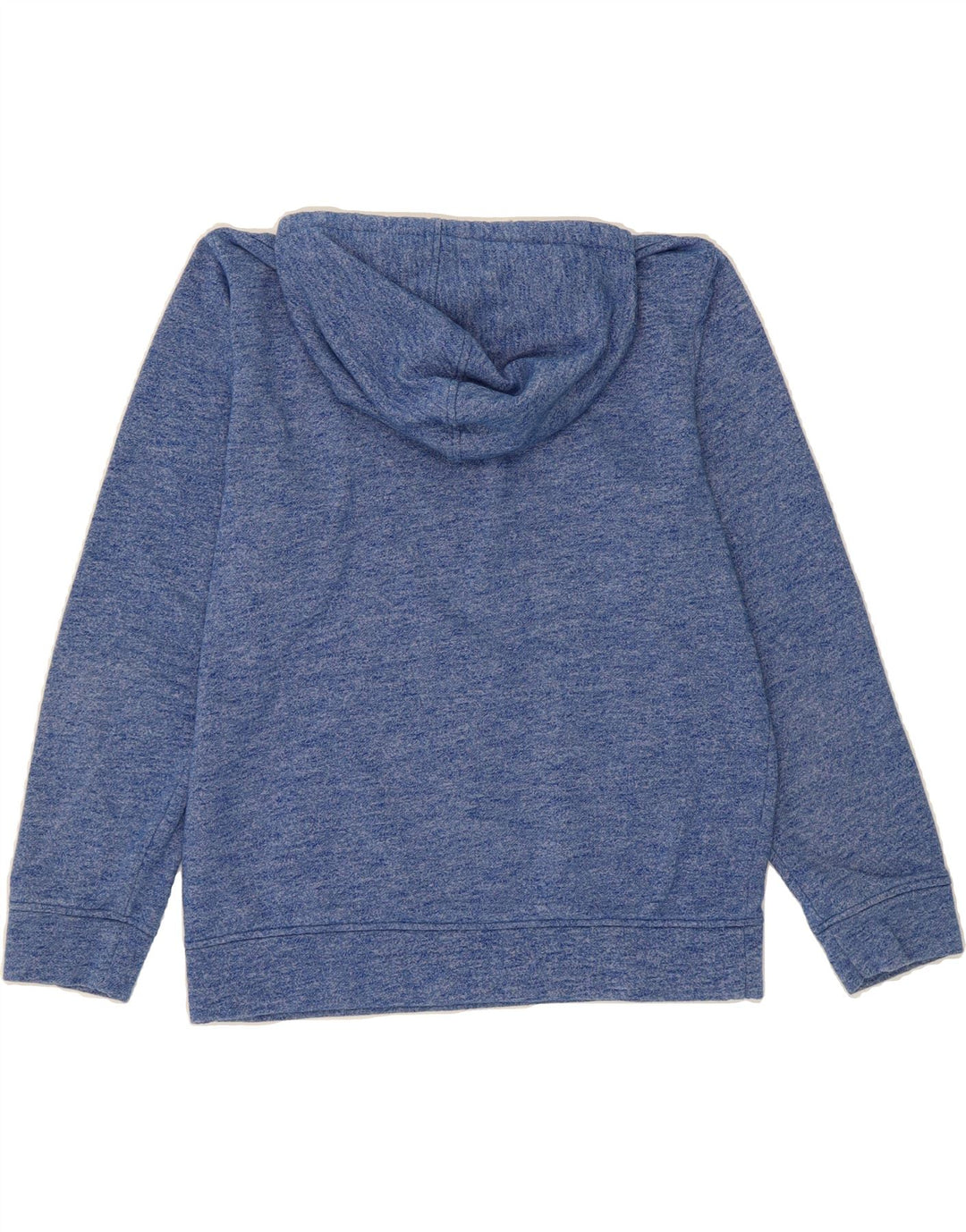 JACK & JONES Mens Graphic Hoodie Jumper Large Blue Flecked Polyester Vintage Jack & Jones and Second-Hand Jack & Jones from Messina Hembry 