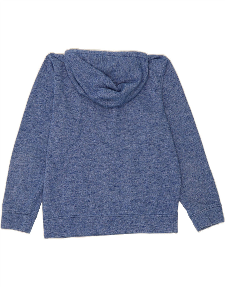JACK & JONES Mens Graphic Hoodie Jumper Large Blue Flecked Polyester Vintage Jack & Jones and Second-Hand Jack & Jones from Messina Hembry 