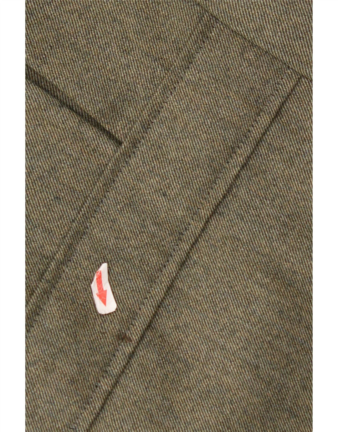 Męska marynarka zapinana na 3 guziki w stylu vintage, UK 38, średni kolor khaki