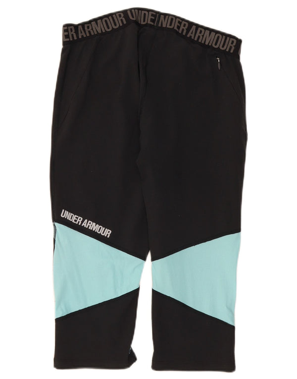 Damskie legginsy Under Armour Heat Gear Graphic UK 14, duże, szare, z blokami kolorów