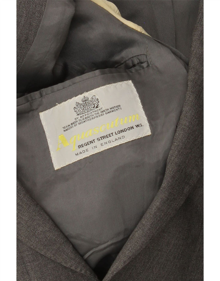 Męska marynarka zapinana na 2 guziki Aquascutum UK 36 Small Grey