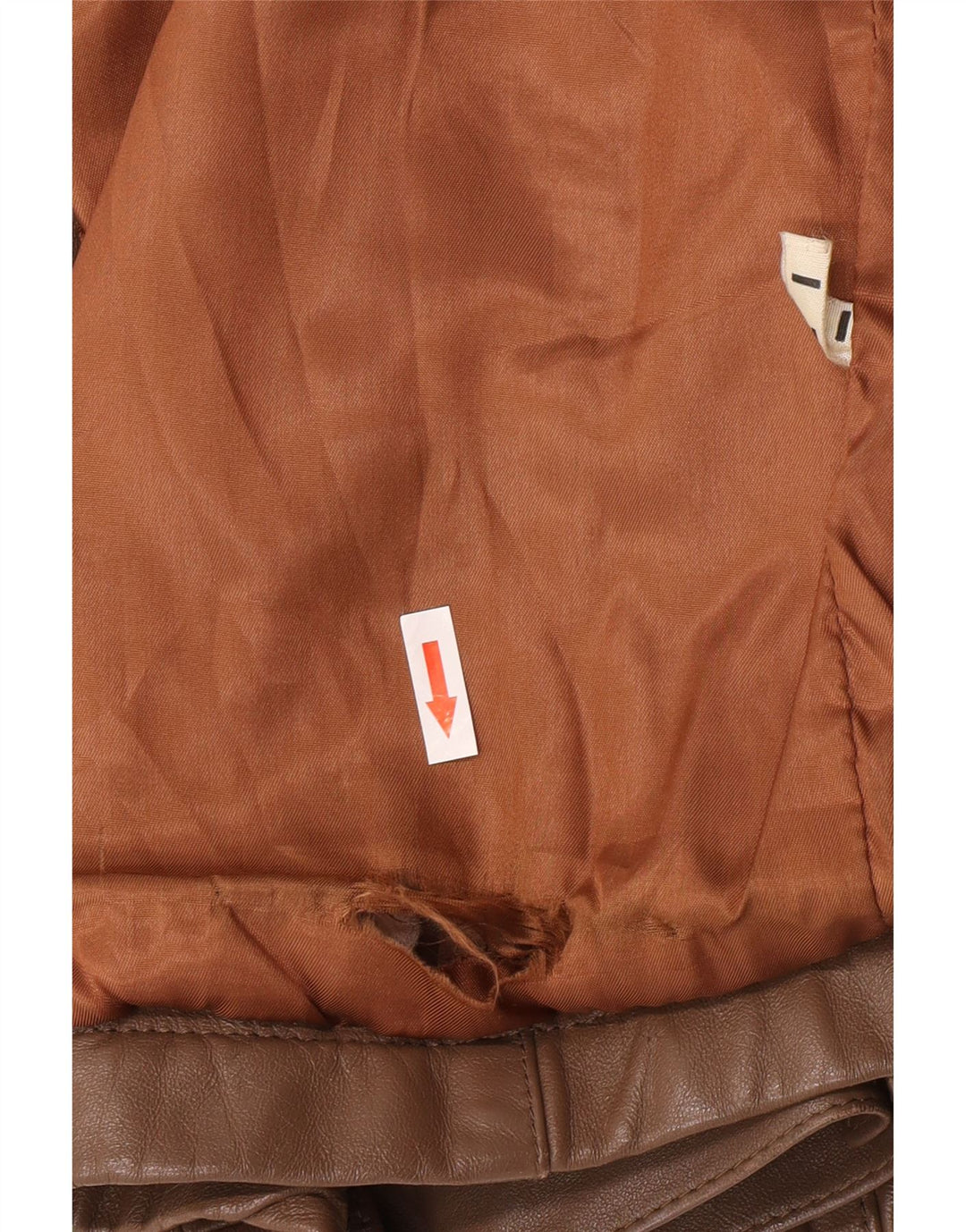 Vintage męska skórzana kurtka UK 40 duża brązowa