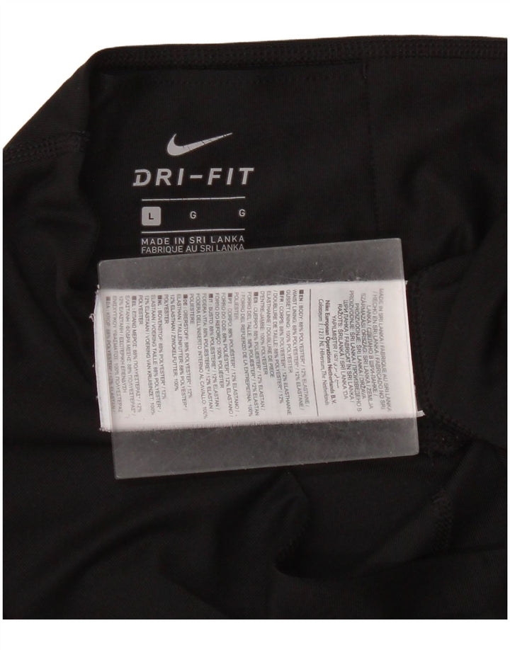 Damskie legginsy Nike Dri Fit UK 16, duże, czarne, poliestrowe