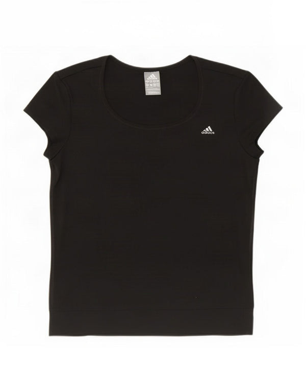 Damska koszulka Adidas Climalite Top UK 12/14 Średni czarny poliester