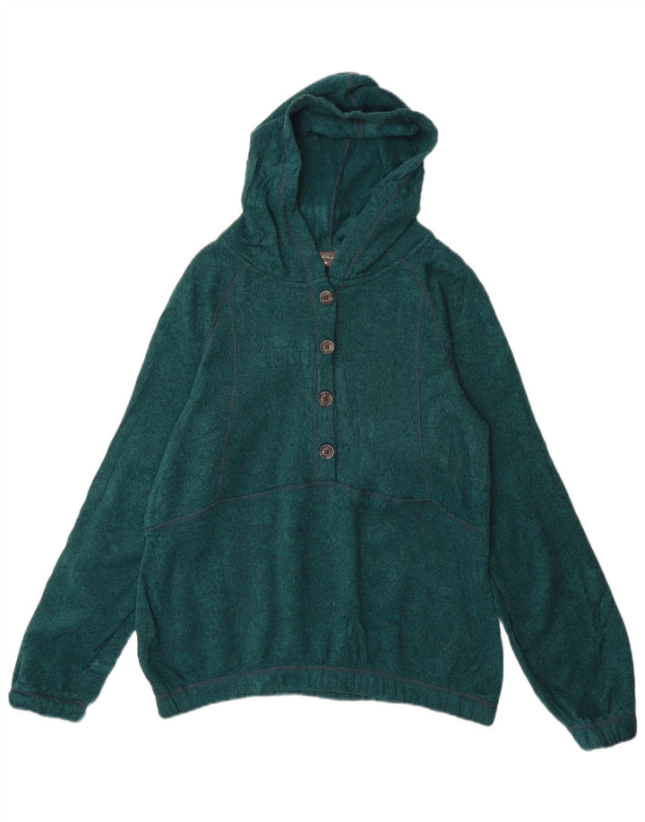 Damski sweter zapinany na guziki Eddie Bauer UK 14, średni zielony poliester