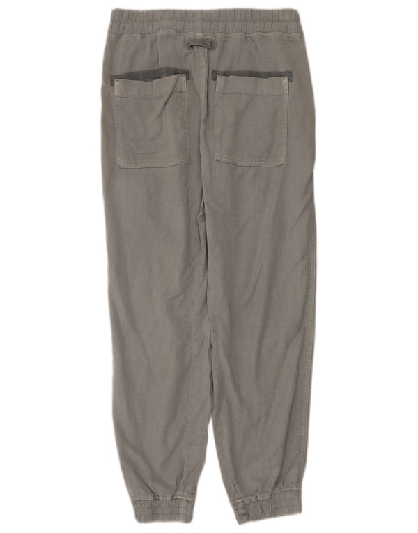 Zara Womens Joggers Trousers UK 10 Small W27 L28 Grey Lyocell