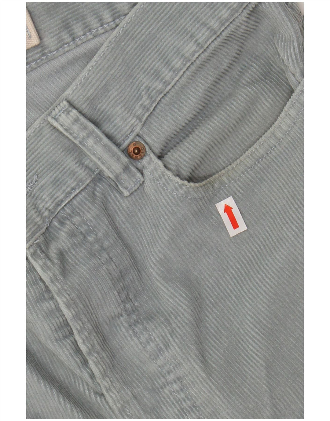 DIESEL Męskie proste sztruksowe spodnie W30 L31 Niebieskie bawełniane