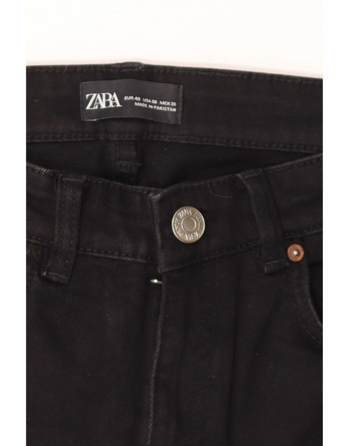 Jeansy damskie Zara Crop Bootcut EU 40 Medium W30 L25 Czarne