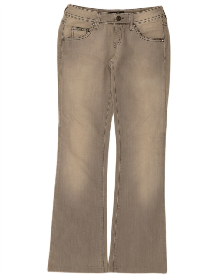 Damskie jeansy Calvin Klein Bootcut W26 L30 Szara bawełna
