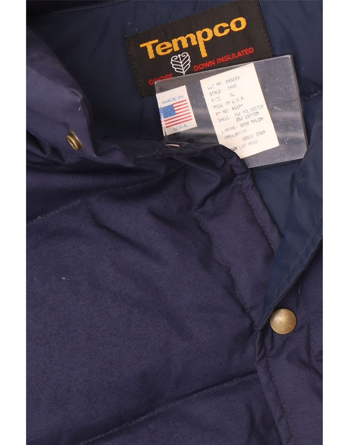 Męska wyściełana kamizelka Tempco UK 42 XL, granatowa, poliester