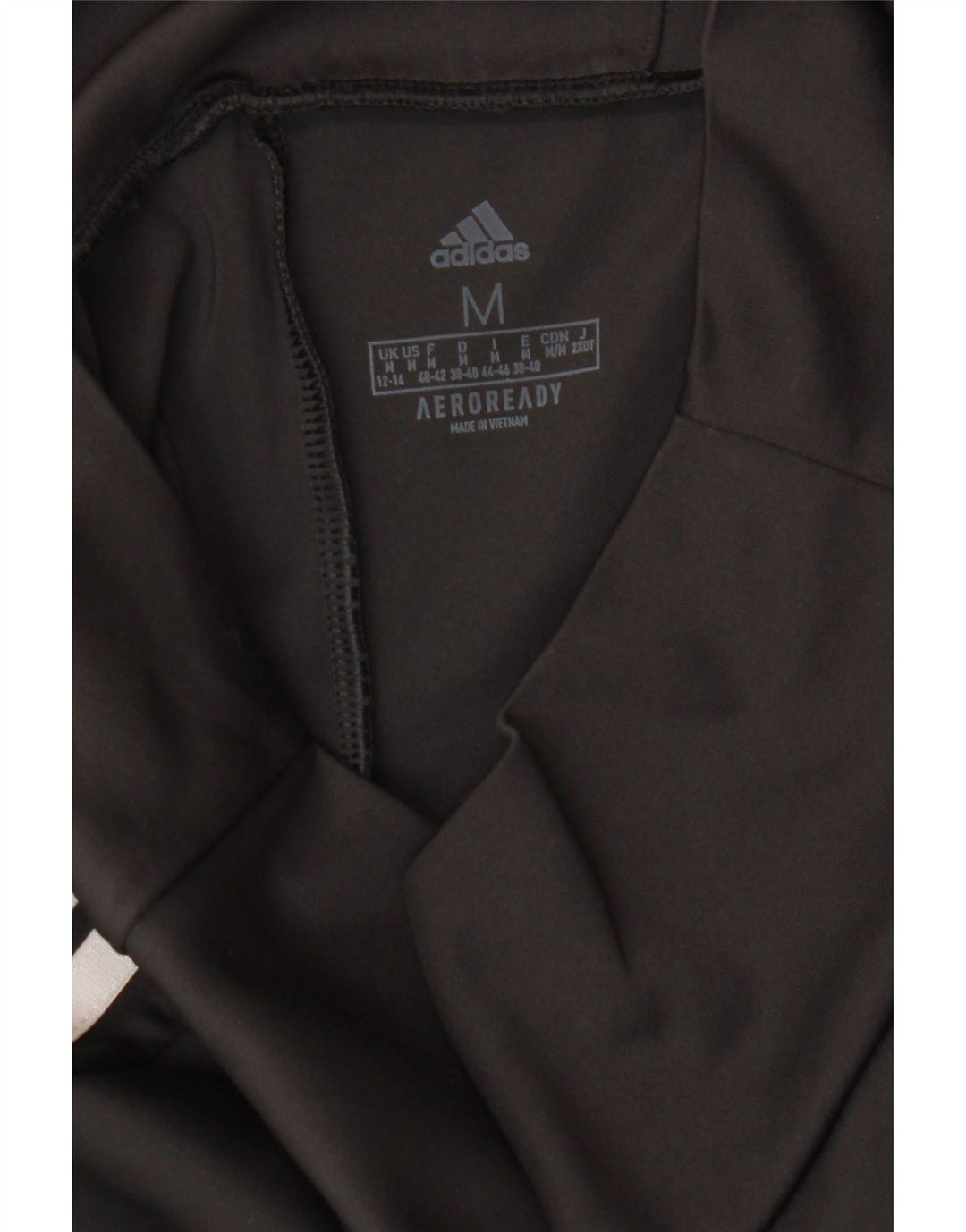 ADIDAS Womens Aeroready Leggings UK 12/14 Medium Black Vintage Adidas and Second-Hand Adidas from Messina Hembry 