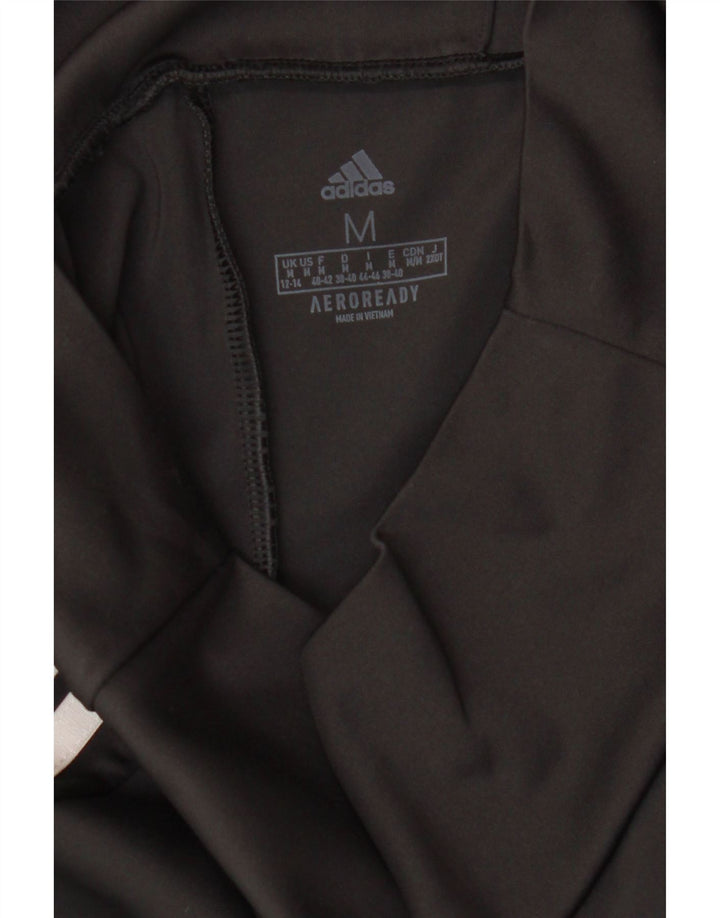 ADIDAS Womens Aeroready Leggings UK 12/14 Medium Black Vintage Adidas and Second-Hand Adidas from Messina Hembry 