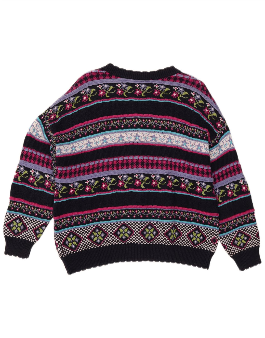 Sweter damski Stefanel UK 12 Średni wielobarwny geometryczny