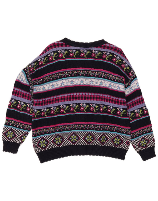 Sweter damski Stefanel UK 12 Średni wielobarwny geometryczny