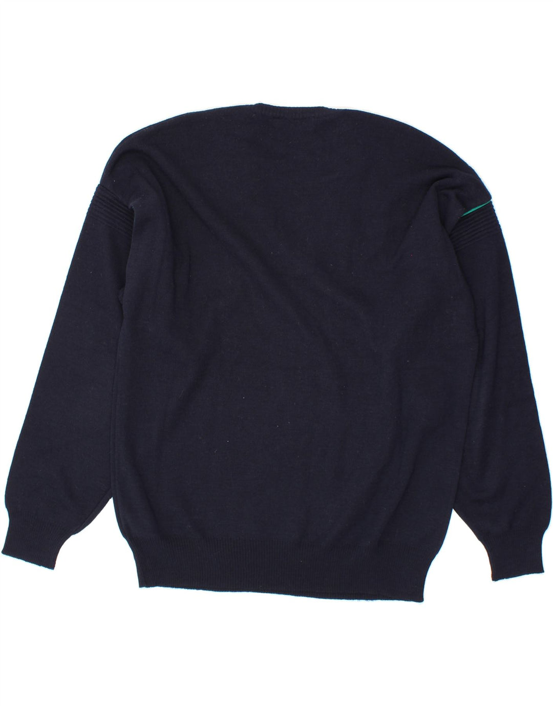IL GRANCHIO Mens V-Neck Jumper Sweater Large Navy Blue Vintage Il Granchio and Second-Hand Il Granchio from Messina Hembry 
