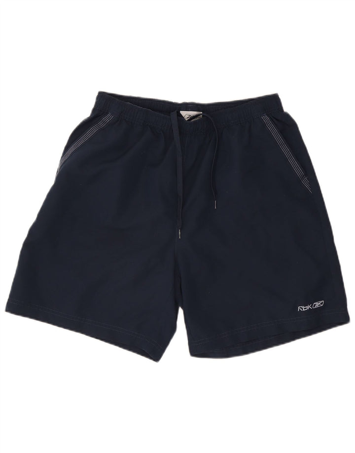 Męskie spodenki sportowe Reebok, duże, granatowe, z poliestru