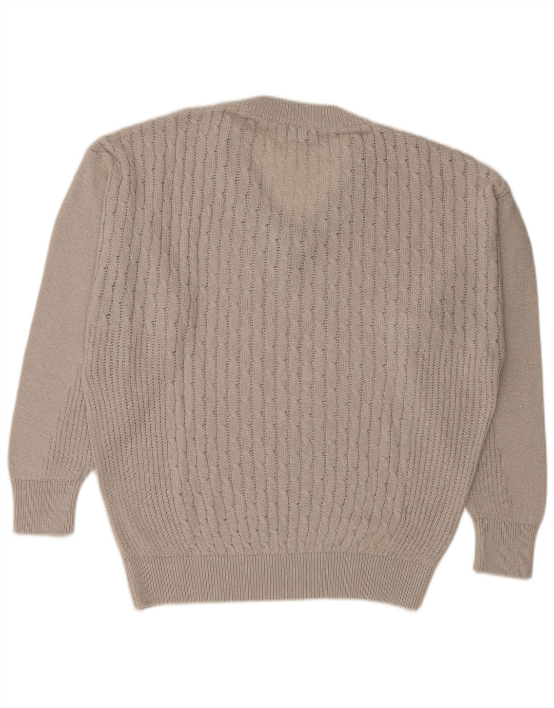 Męski sweter LEONARDO z dekoltem w kształcie litery V, XL, szary, bawełniany