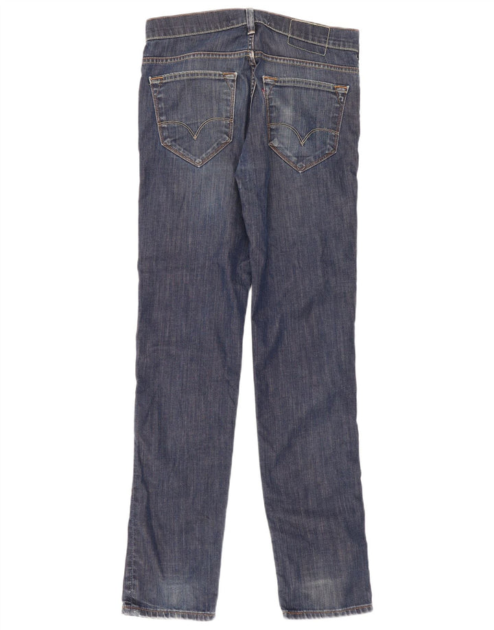 Damskie jeansy Levi's 519 Slim W32 L34 Niebieska bawełna