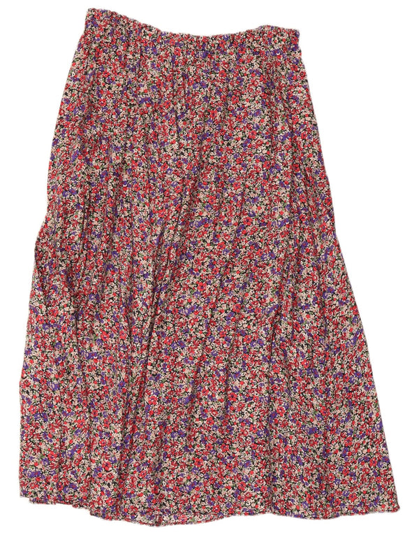 Zara Womens A-Line Skirt Large W32 Multicoloured Floral