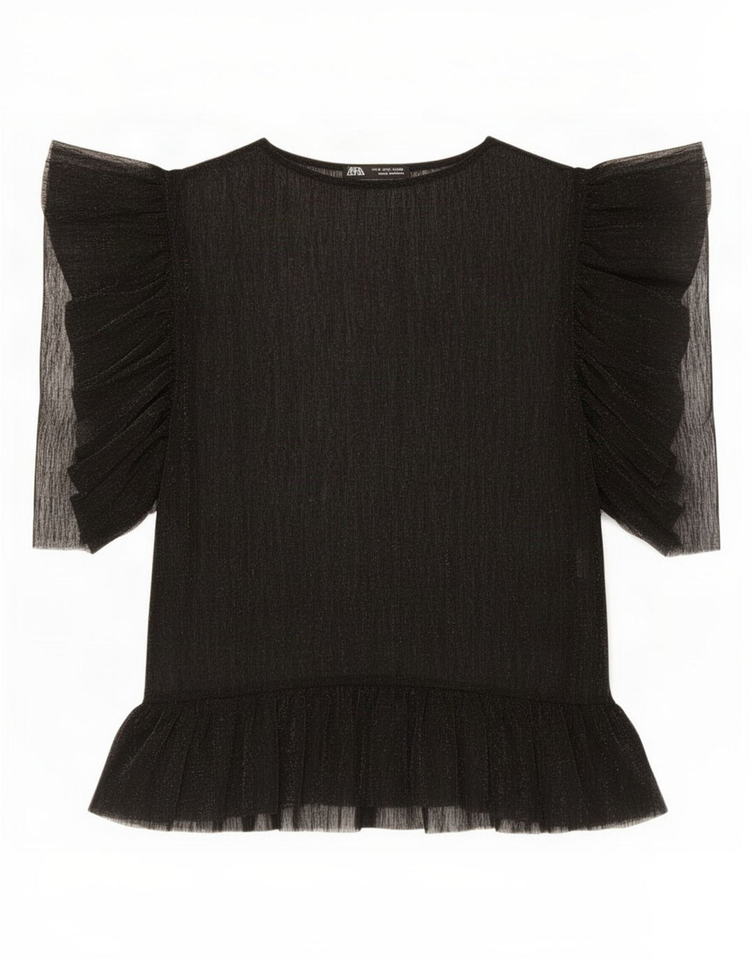 Top damski Zara See Through UK 10 Small Black