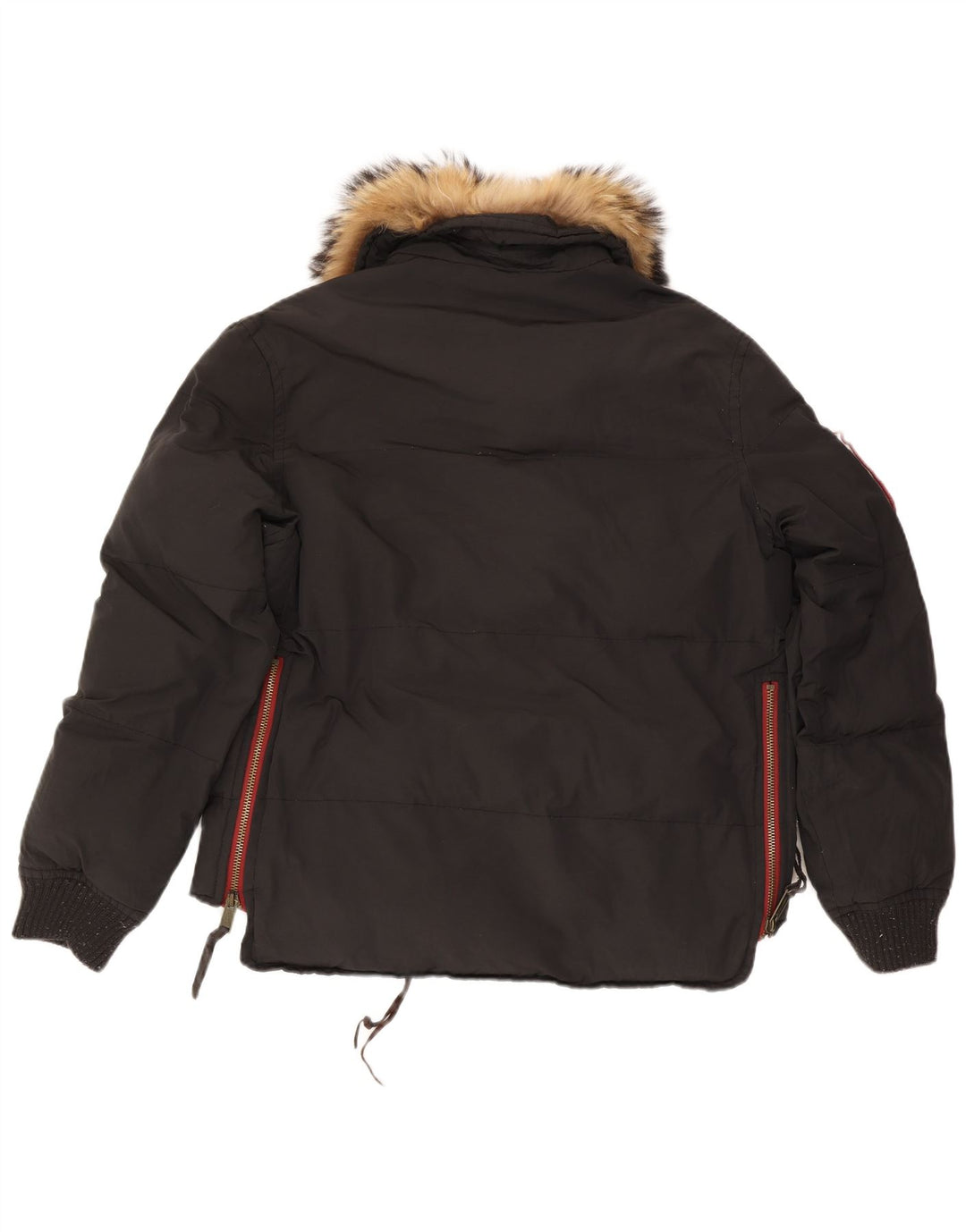 Męska ocieplana kurtka dsquared IT 52 XL, czarna, bawełniana w bloki kolorów