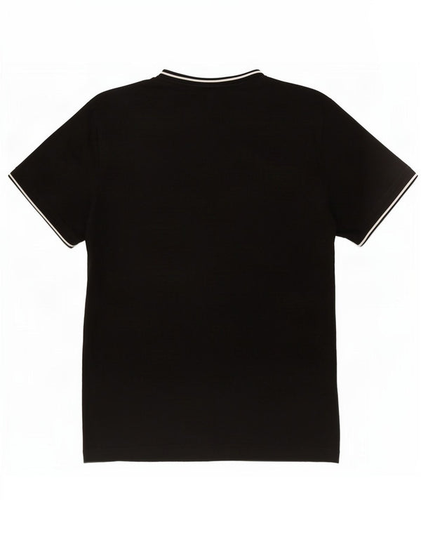 T-shirt męski Fred Perry, średni czarny, bawełniany