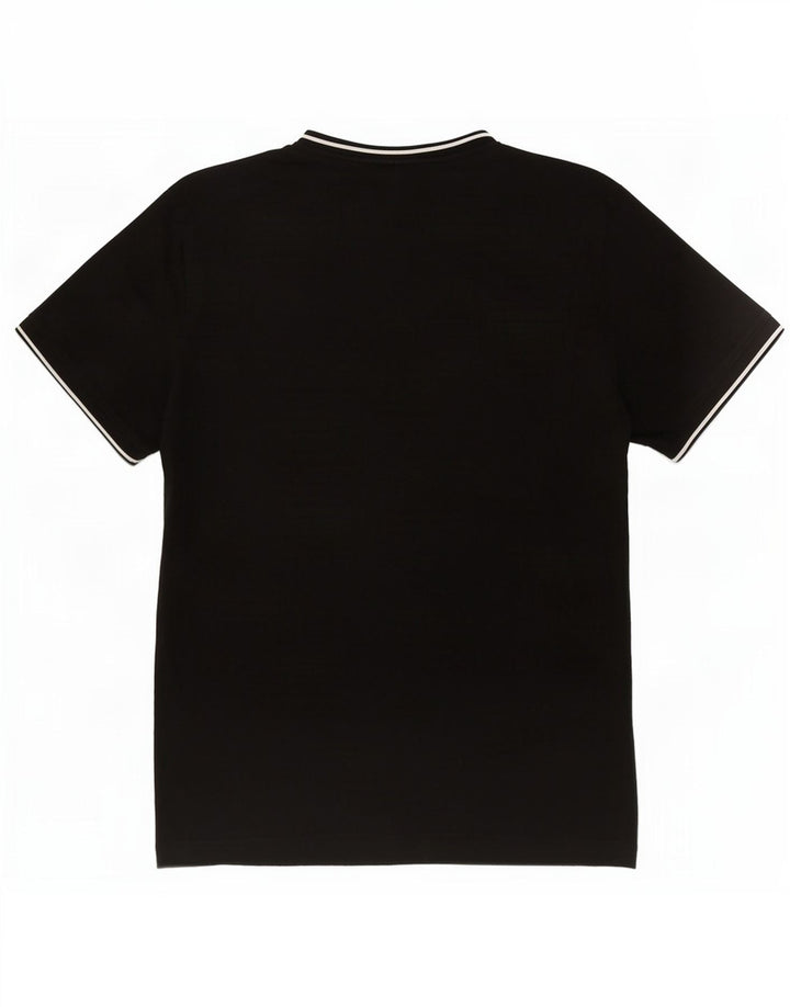 T-shirt męski Fred Perry, średni czarny, bawełniany