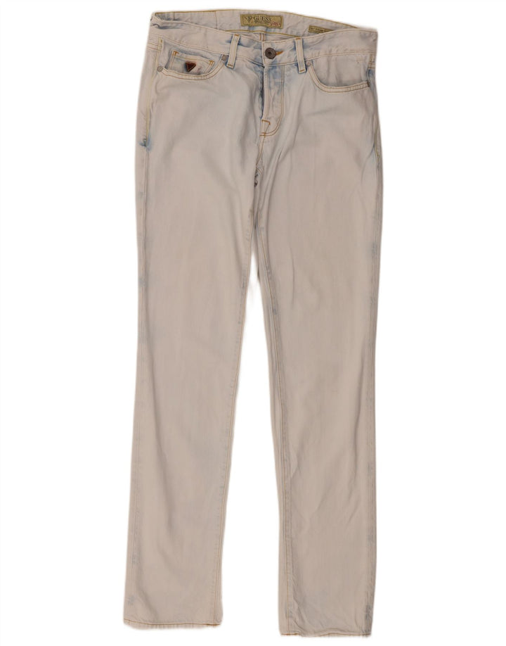 Męskie jeansy Guess Straight W32 L34 Niebieskie