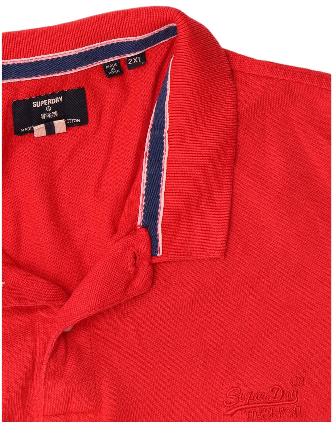 Męska koszulka polo Superdry 2XL, czerwona, bawełniana
