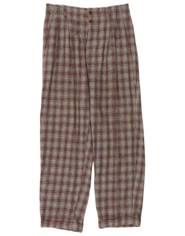 Męskie spodnie chino w stylu vintage IT 50 Large W32 L32 Szara krata