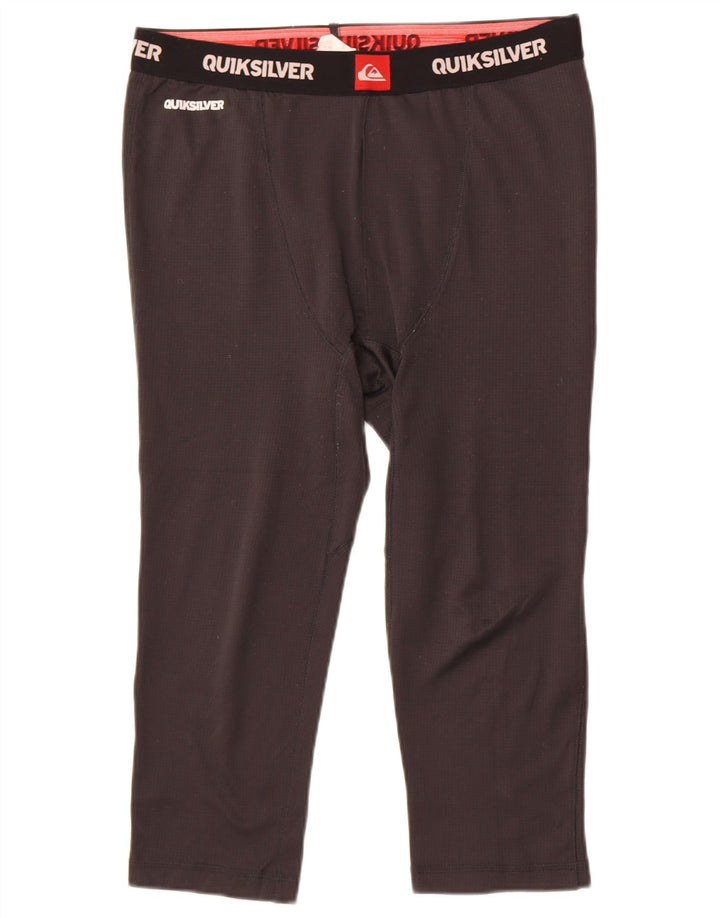 Męskie legginsy Capri Quiksilver z grafiką, duże, czarne