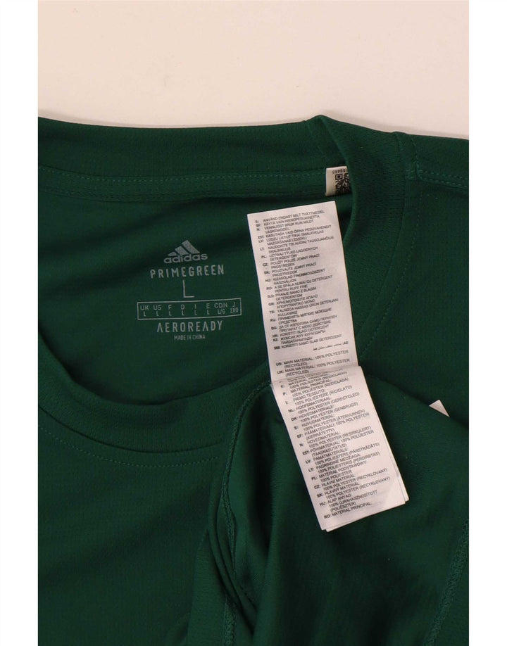 Męska koszulka Adidas Aeroready Top, duża, zielona, ​​poliester