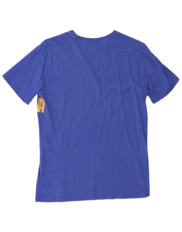 Chłopięcy T-shirt z grafiką Puma, 15-16 lat XL, niebieska bawełna